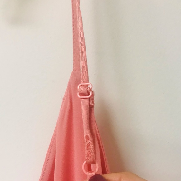 Express Surplice Pink Satin Floral Bodysuit Sz M - Picture 10 of 12